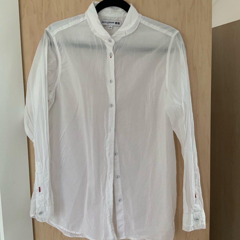 Ines de la fressange for Uniqlo lightweight button down.